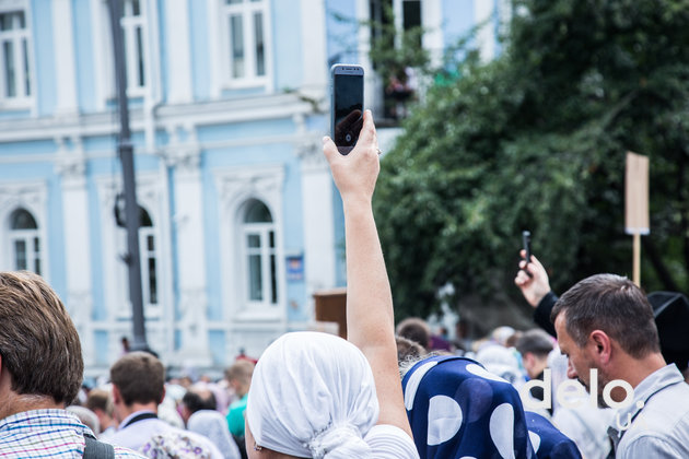 "Мы сюда приехали мира просить" — как в Киеве прошел Крестный ход УПЦ МП (фото)