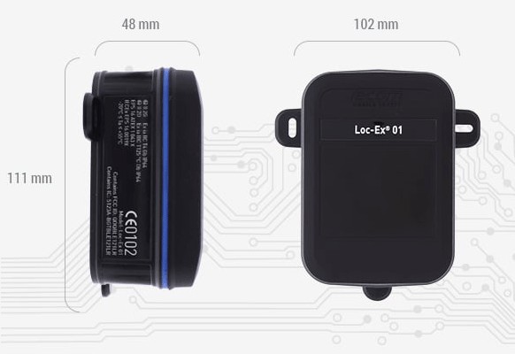 Bluetooth маячок Loc-Ex® 01 для взрывоопасных зон класса 1/21 группы I